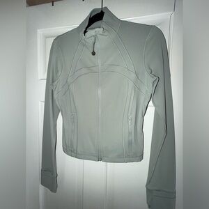Lululemon Define Cropped Jacket Jade Grey 8 New No Tags
